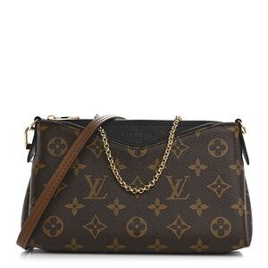 Louis Vuitton Pallas Monogram Crossbody Bag with Gold Chain